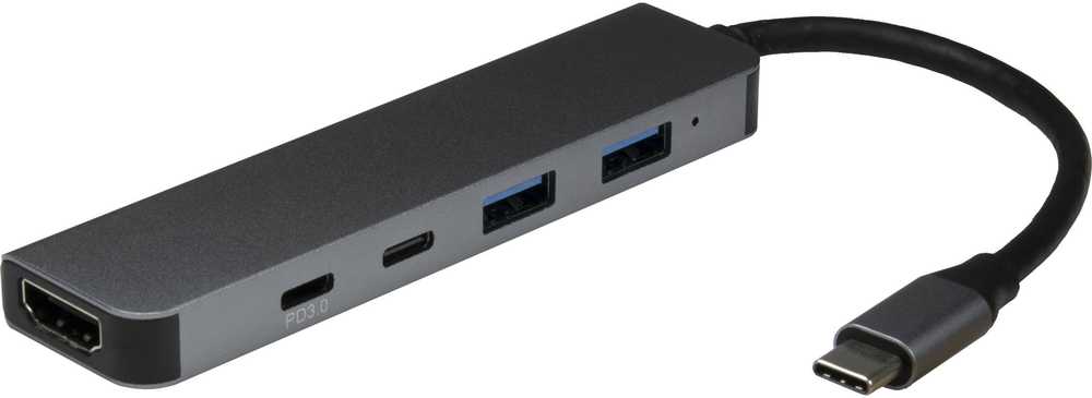 Inter-Tech Doko stotelė USB-C Argus 5in1