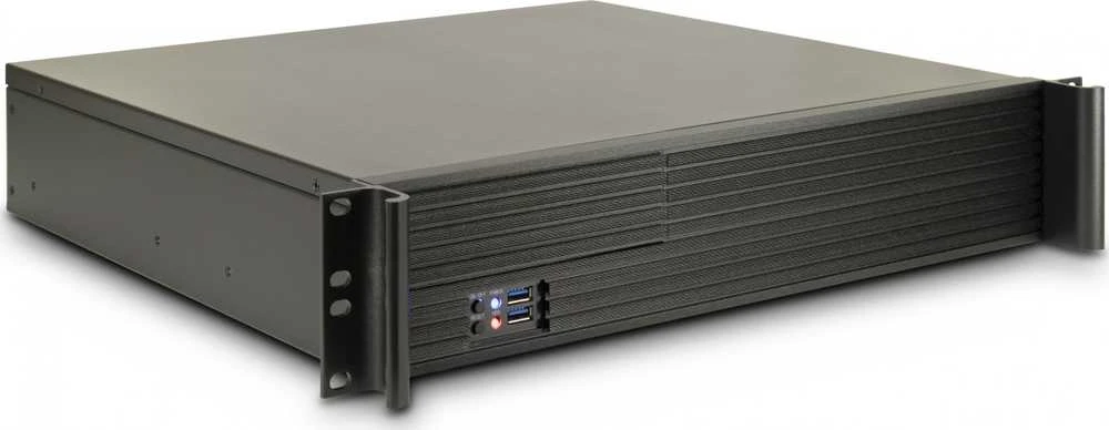 Inter-Tech IPC 2U-K-240L (juodas, 2 Hheneinheiten)
