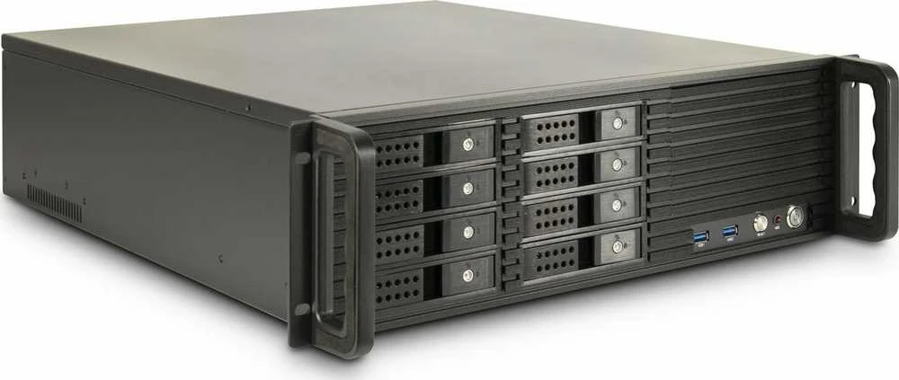 Inter-Tech IPC 3U-3508, Server-case - juodas, 3 Hheneinheiten