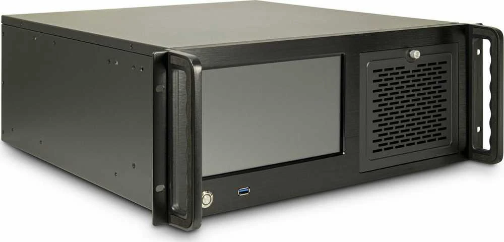 Inter-Tech InterTech 4U-4460 TFT stovas juodas