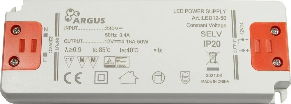 Inter-Tech INTER-TECH LED-Driver LED 12-50 12V Ausgangsspannung 50W Leistung