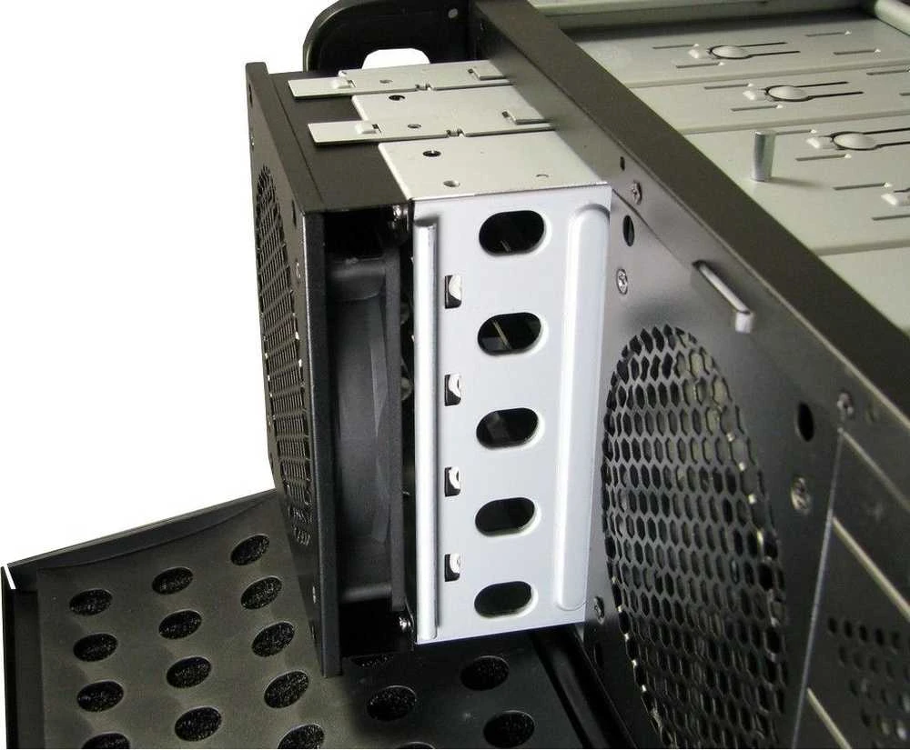 ITL Inter-Tech IPC 4U-4129L Stovas Metalinis, Sidabras