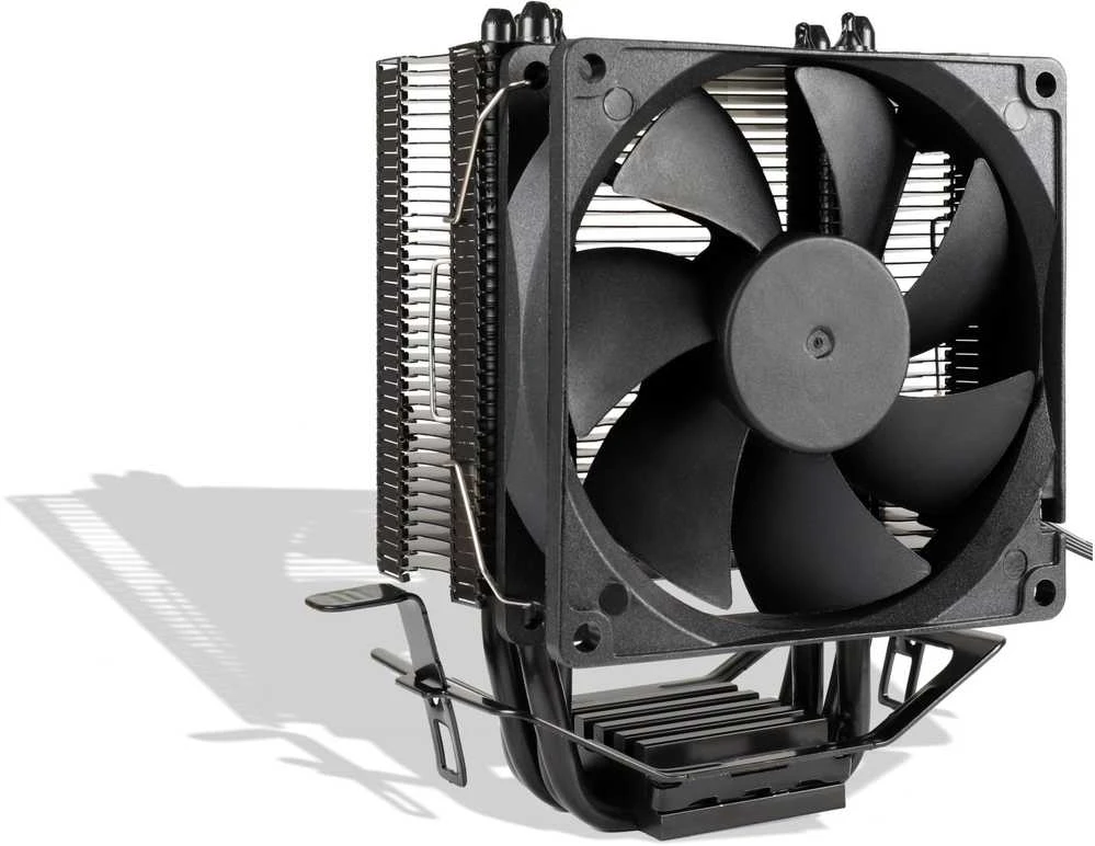 Juodas 92mm CPU aušintuvas su montavimo laikikliais