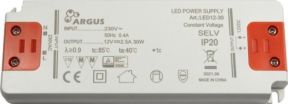 Inter-Tech LED tvarkyklė LED 12-30, išėjimo įtampa 12V, galia 30W
