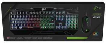 Klaviatūra ir pelė Inter-Tech MediaRange Gaming-Set Klaviatūra 104 Tast + Maus 6-Tast (UK)