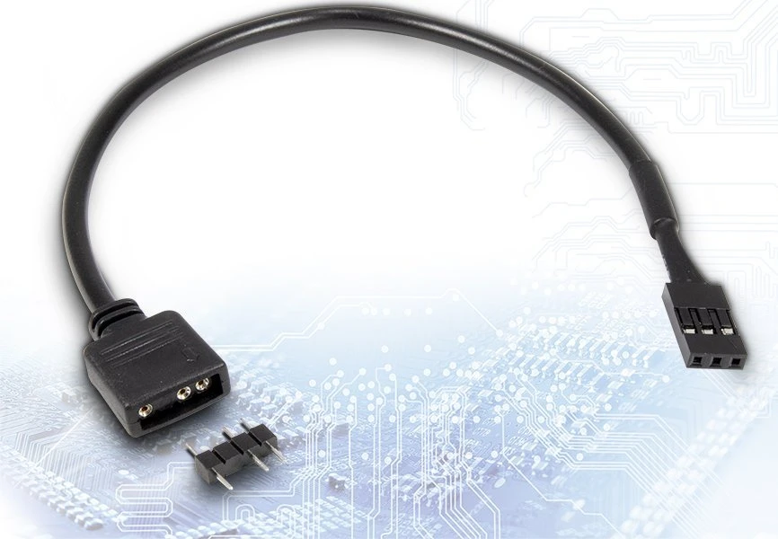 Inter-Tech – RGB LED adapteris – 3 kontaktų R