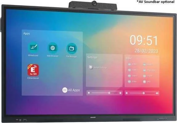 Monitorius Sharpnec Touch PN-LC862 86 colių lietimui jautrus ekranas – UHD 450CD/QM 16/7 „Android“ operacinė sistema