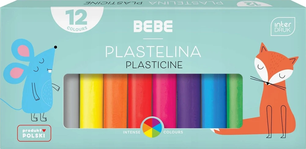 Interdruk Plastilinas 12 spalvų BB KIDS mokykla