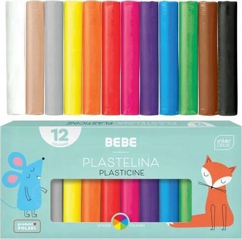 Interdruk Plastilinas 12 spalvų BB KIDS mokykla