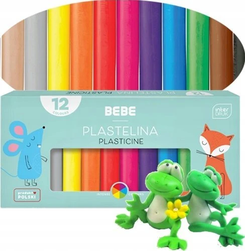 Interdruk Plastilinas 12 spalvų BB KIDS mokykla