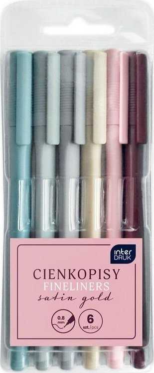 Interdruk Pasteliniai flomasteriai 0,8mm, 6 vnt. rinkinys