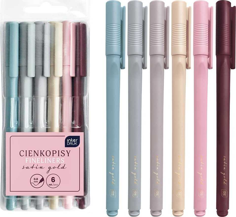 Interdruk Pasteliniai flomasteriai 0,8mm, 6 vnt. rinkinys