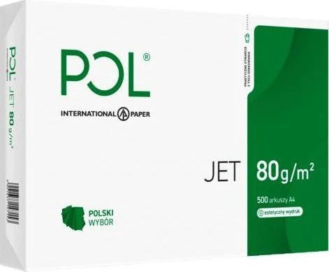 Igepa Spausdinimo Popierius - POLJET 9938A80 A4 80g/m² 500 lapų Matinis Baltas