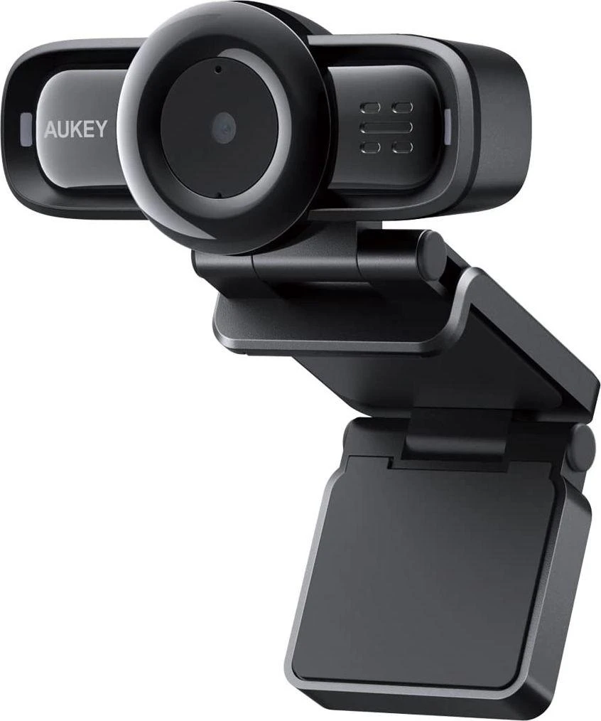 „Aukey PC-LM3 Stream“ serijos automatinio fokusavimo „Full HD“ internetinė kamera su 1/3 colio CMOS jutikliu, juodos spalvos
