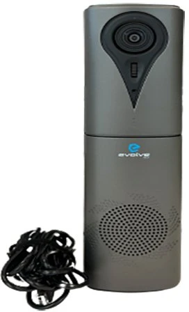 Internetinė kamera Evolve 1080p su mikrofonu, głośnikiem i pultu
