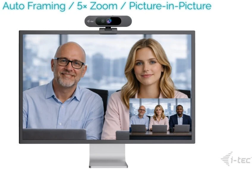 I-tec SOLOMON PRO 900 4K internetinė kamera su AI ir automatiniu fokusavimu bei WDR funkcija