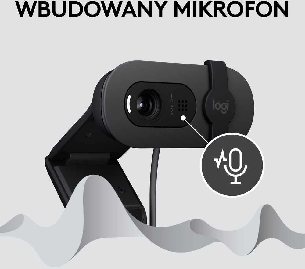 Internetinė kamera Logitech BRIO 100, grafito spalvos