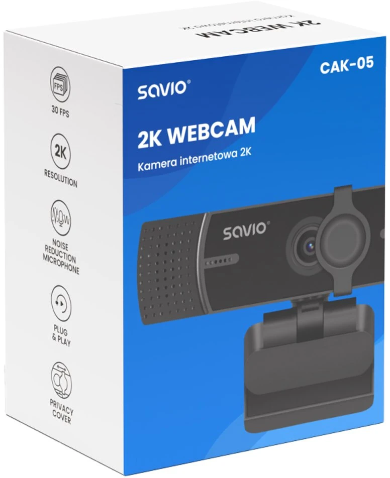 Savio 2K internetinė kamera CAK-05