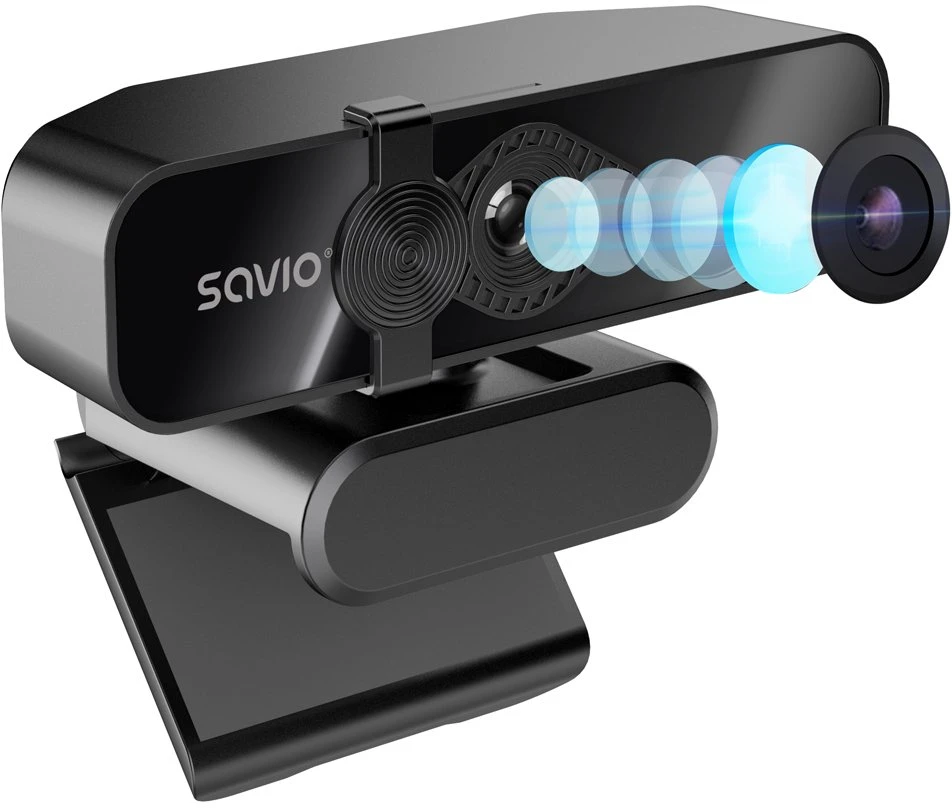 Savio CAK-06 webcam 3840 x 2160 pikselių USB Juodas
