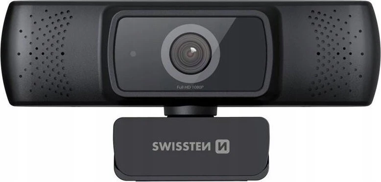 Swissten Full HD žiniatinklio kamera su mikrofonu / Auto Focus USB 2.0 Juodas
