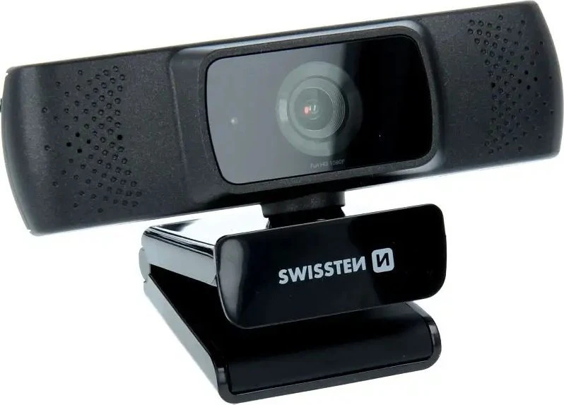 Swissten Full HD žiniatinklio kamera su mikrofonu / Auto Focus USB 2.0 Juodas
