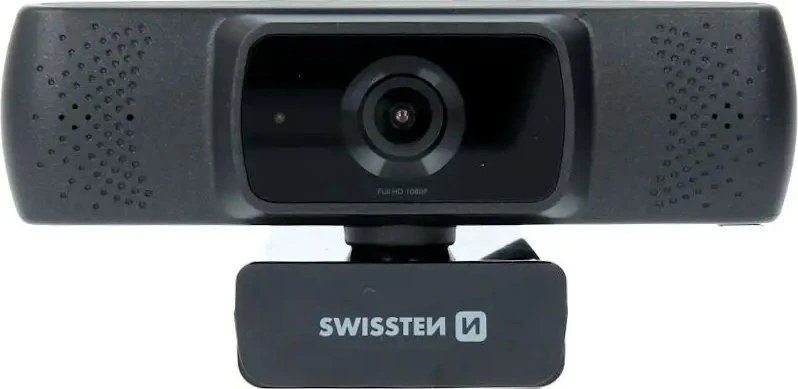 Swissten Full HD žiniatinklio kamera su mikrofonu / Auto Focus USB 2.0 Juodas