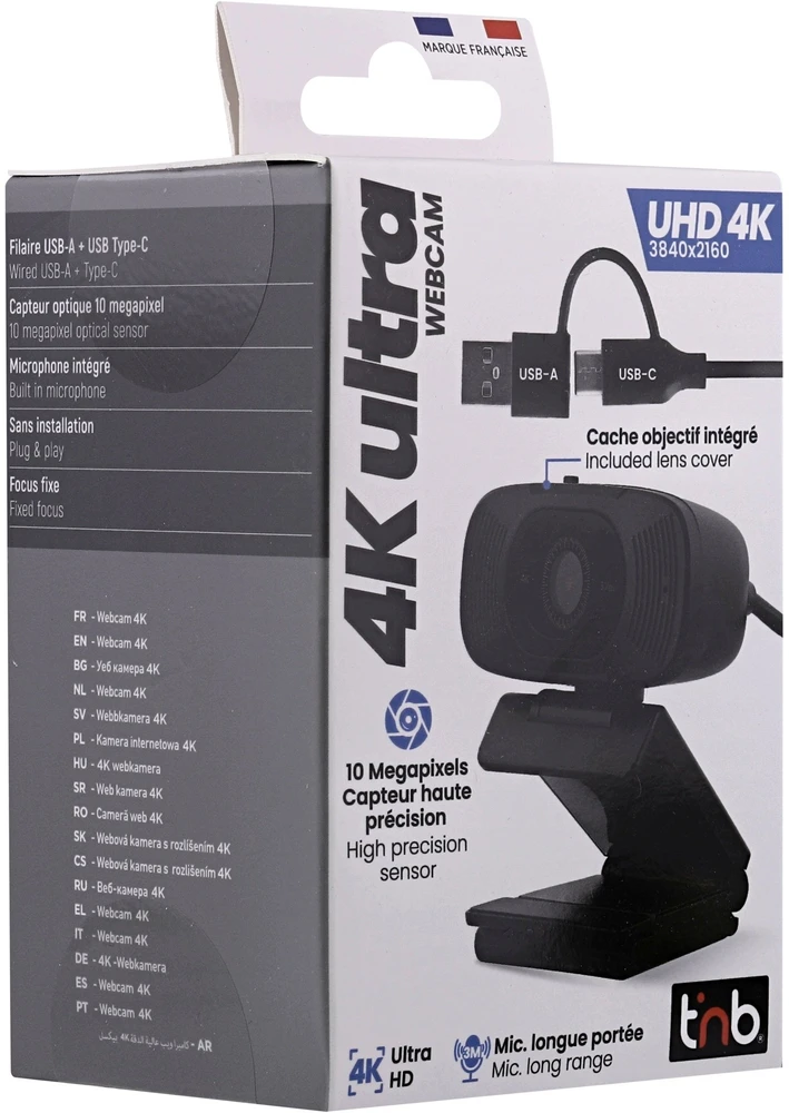 Internetinė kamera TnB PureView Ultra 4K (WCAM4KULTRA)