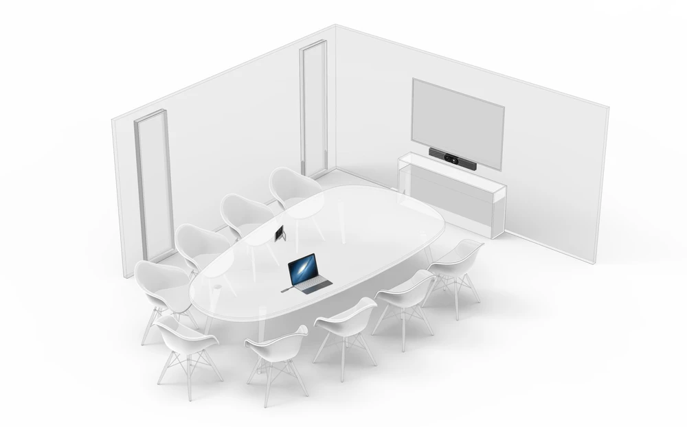 „Yealink MeetingBar A30 + TCP18“, vaizdo bendradarbiavimo juosta, „Android 9“, juoda