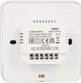 Internetinis temperatūros reguliatorius, WI-FI, 230V, Balta
