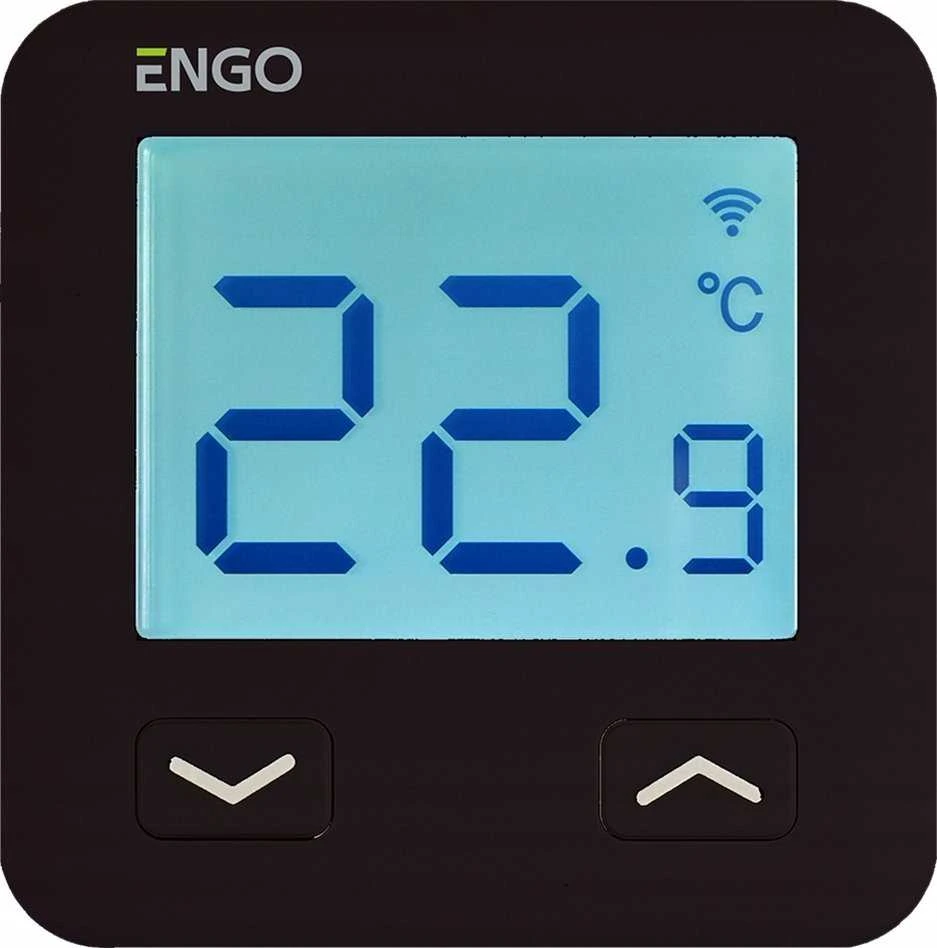 Engo Wi-Fi temperatūras regulators E10-B, 230V, juodas