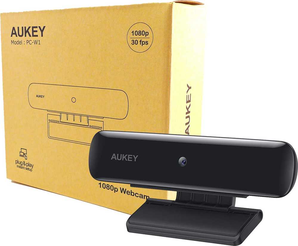 Internetinė kamera Aukey PCW1, Full HD Juoda