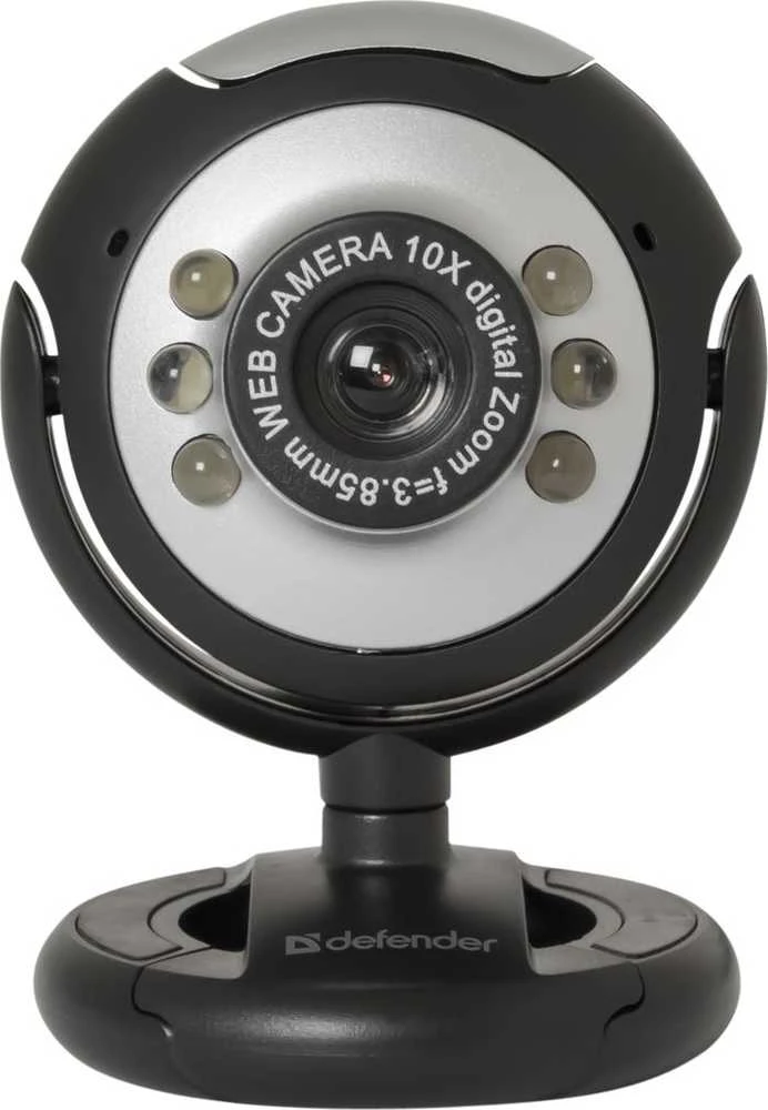 DEFENDER Web-cam C-110 0,3MP foninio apšvietimo nuotraukos mygtukas