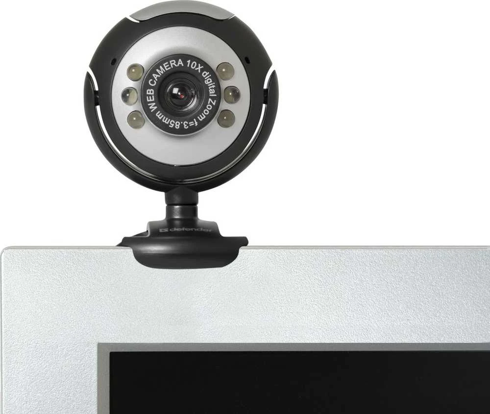 DEFENDER Web-cam C-110 0,3MP foninio apšvietimo nuotraukos mygtukas