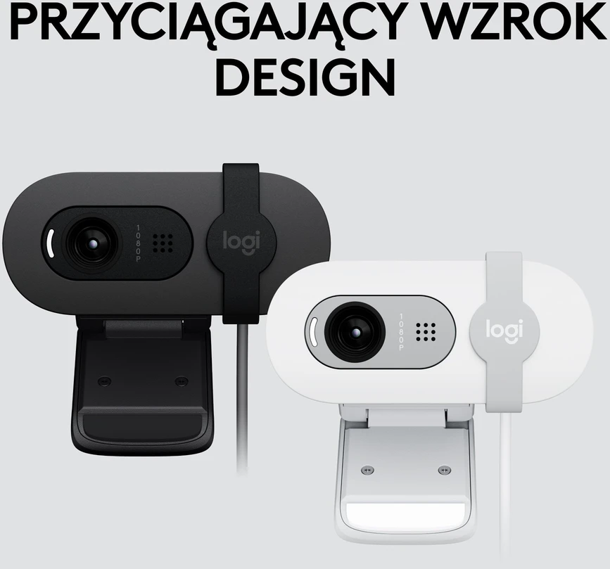 Internetinė kamera Logitech BRIO 100, baltos spalvos
