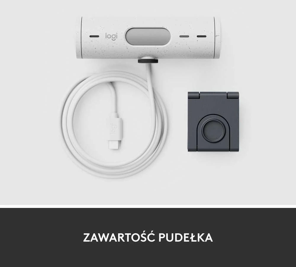 Internetinė kamera Logitech BRIO 500, Baltos spalvos