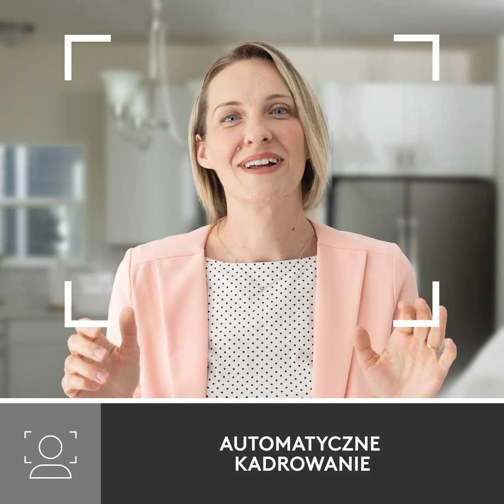 Internetinė kamera Logitech BRIO 500, Rožinės spalvos