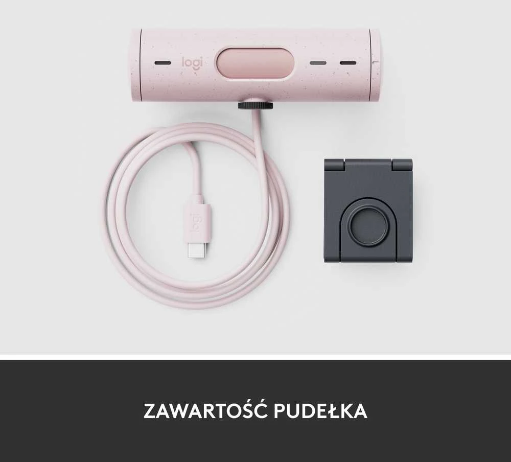 Internetinė kamera Logitech BRIO 500, Rožinės spalvos