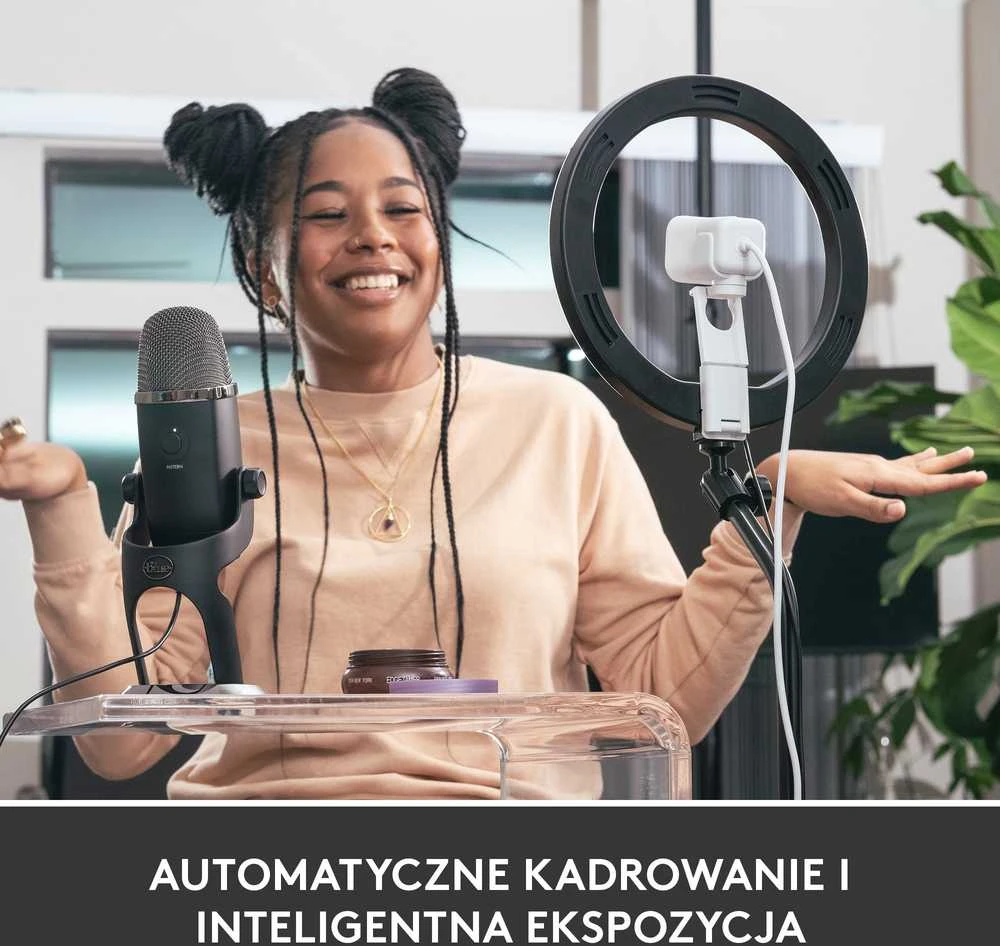 Internetinė kamera Logitech StreamCam, Baltos spalvos