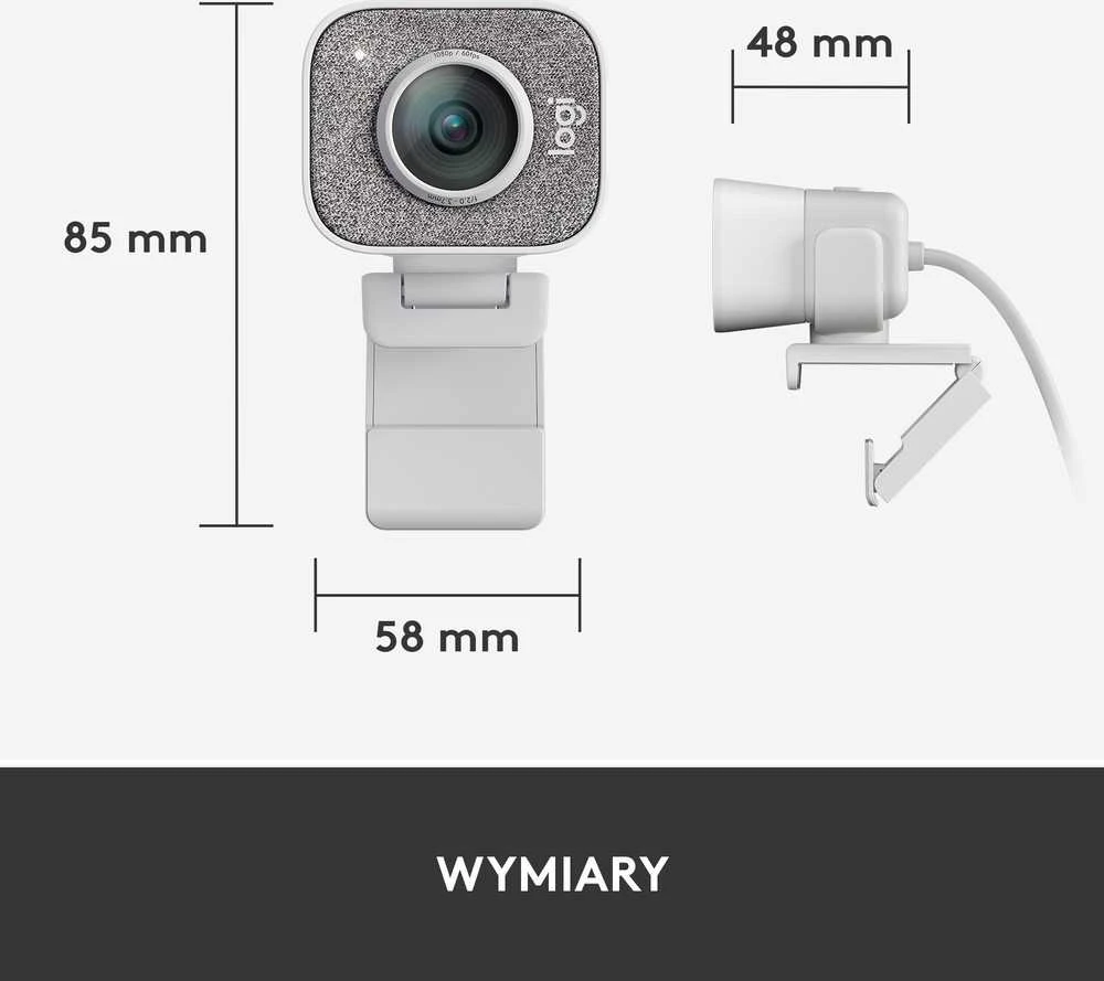 Internetinė kamera Logitech StreamCam, Baltos spalvos