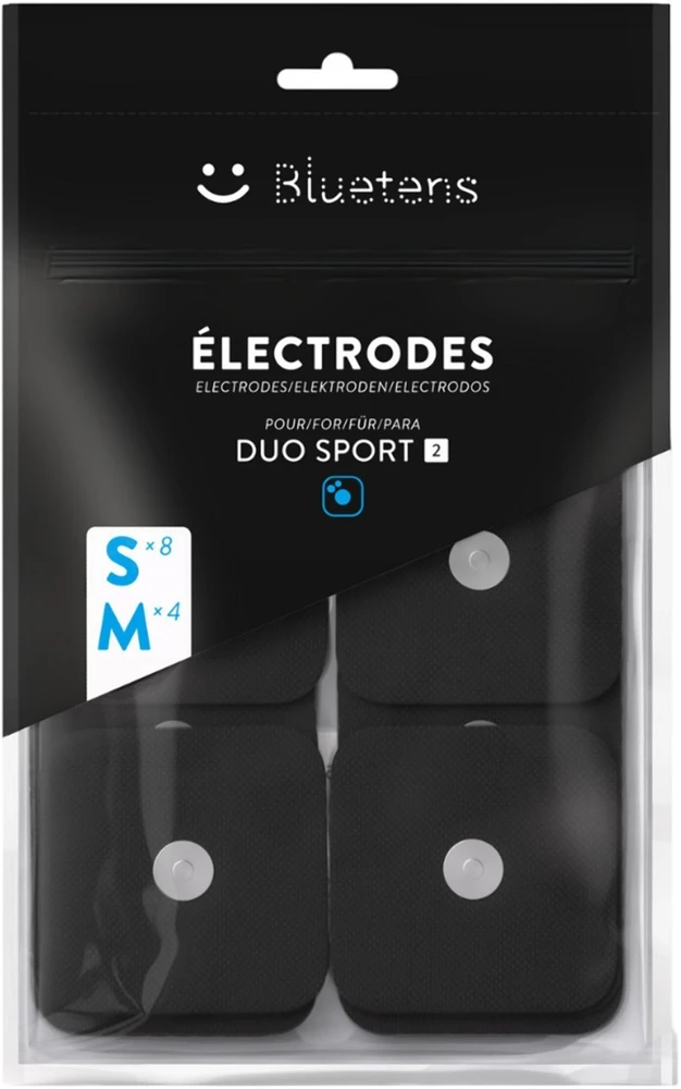 Interplastic „Bluetens Duo Sport“ 2 atsarginiai magnetiniai elektrodai, M dydžio – 4 vnt., S dydžio – 8 vnt.