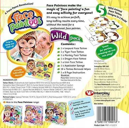 Interplay Entertainment FACE PAINTOOS Wild Pack, 6 vnt