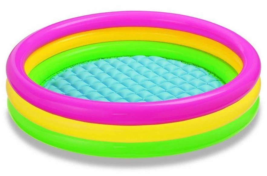 Amo Toys Intex Sunset Pripučiamas baseinas, 147x33cm, 3 žiedai