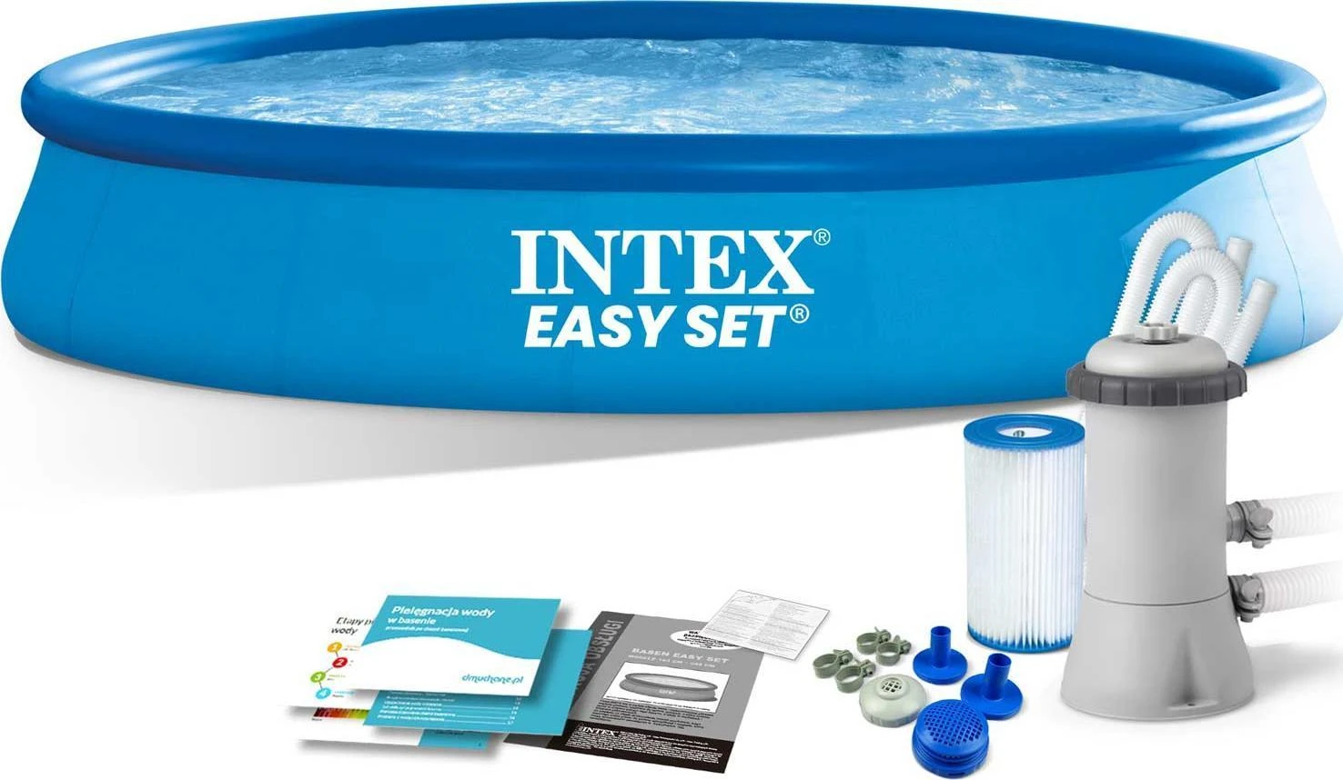 Baseinas INTEX Easy Set 457X84 cm su filtravimo pompa