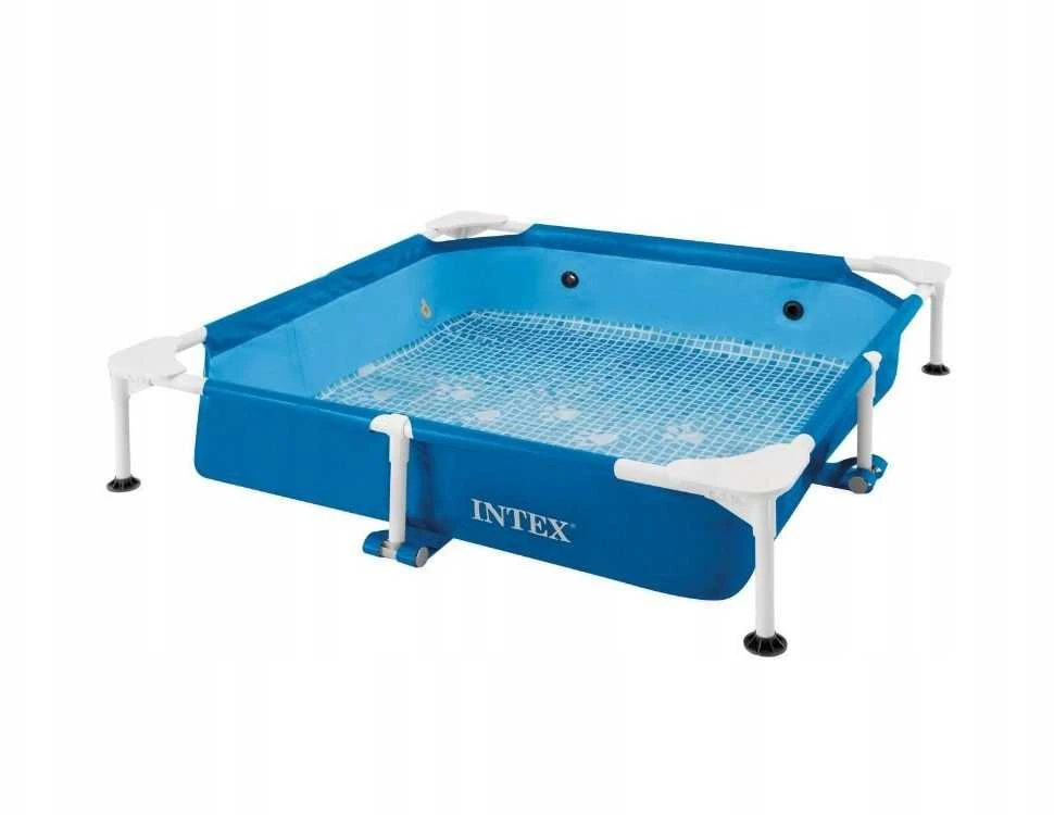 Intex šuniui karkasinis kvadratinis baseinas su pompa 48402NP