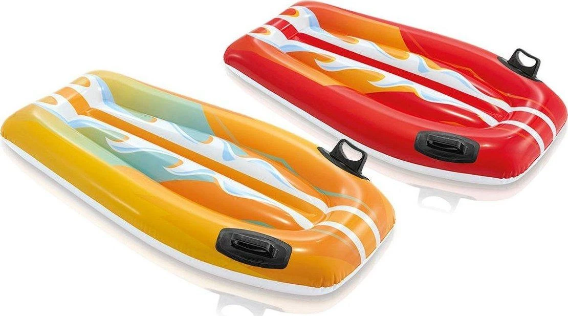 INTEX pripučiamas oranžinis plaukimo kilimėlis 112 x 62 cm