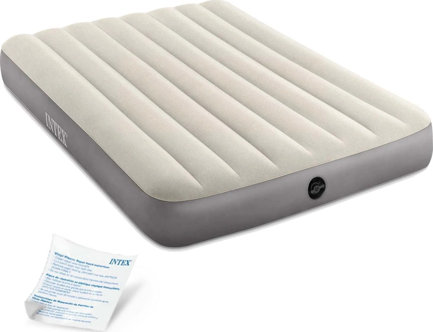 Pripučiamas čiužinys INTEX DURA-BEAM Deluxe Vienvietis (pilnas) 137x191x25cm 64102