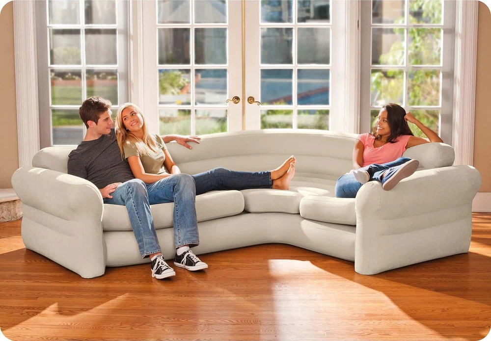 Intex pripučiama kampinė sofa, 257x203x76 cm 68575NP