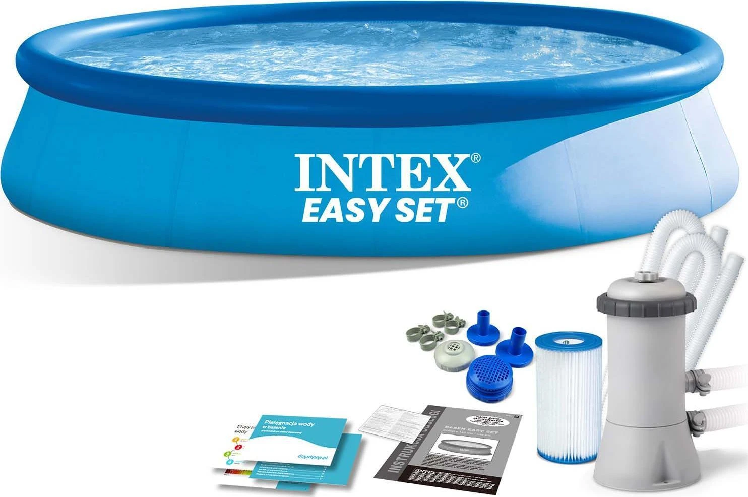 Intex Easy Set pripučiamas baseinas su filtravimo sistema