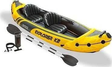 Pripučiama Baidarė (dvivietė) INTEX Explorer K2, Kayak 312x91x51cm