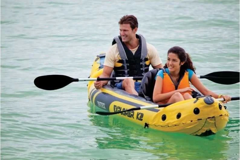 Pripučiama Baidarė (dvivietė) INTEX Explorer K2, Kayak 312x91x51cm